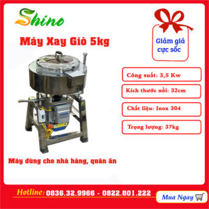 MÁY XAY GIÒ CHẢ, XÚC XÍCH 3.5KW – NỒI 30CM – 5KG/LẦN